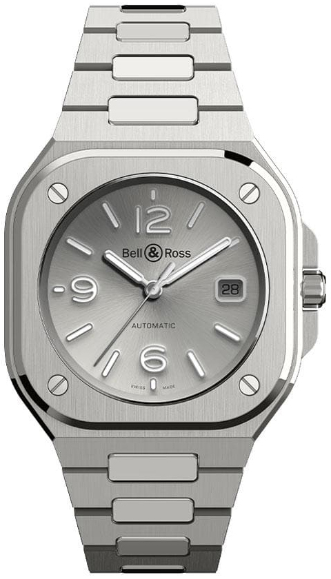 Bell & Ross Miesten kello BR05A-GR-ST/SST Br 05 Harmaa/Teräs