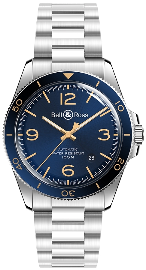 Bell & Ross Miesten kello BRV292-BU-G-ST/SST BR V2-92 Aeronavale