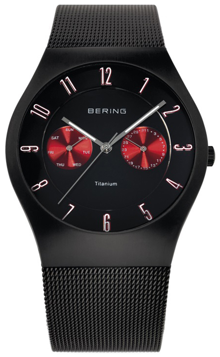 Bering Miesten kello 11939-229 Titanium Musta/Titaani Ø39 mm