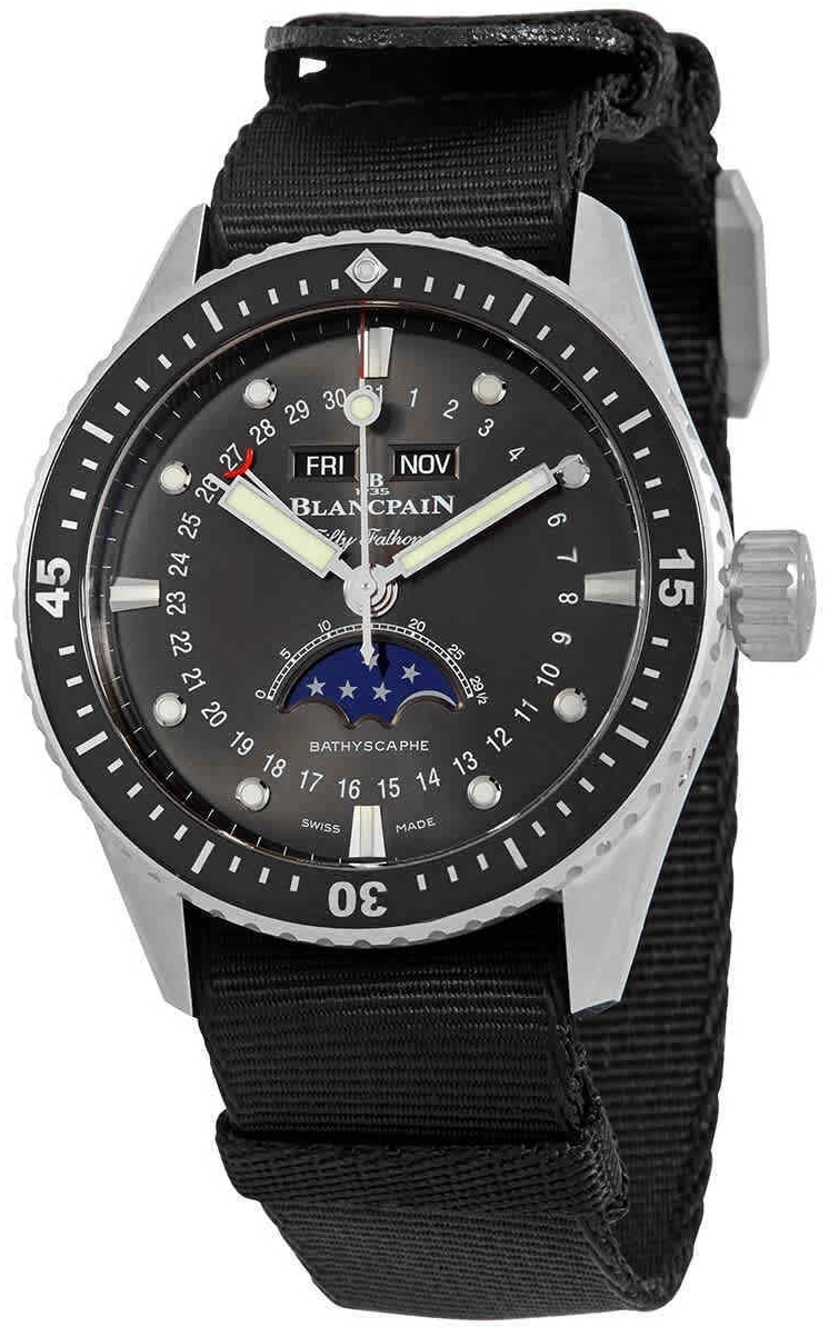 Blancpain Miesten kello 5054-1110-NABA Fifty Fathoms Harmaa/Tekstiili