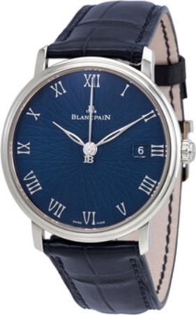 Blancpain Miesten kello 6223C-1529-55A Villeret Sininen/Nahka Ø38 mm