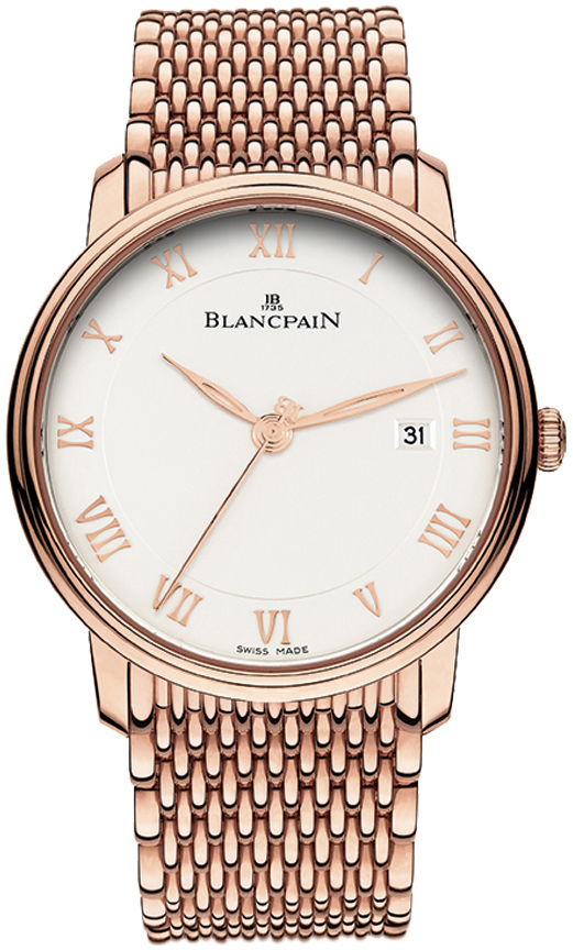 Blancpain Miesten kello 6651-3642-MMB Villeret Valkoinen/18K