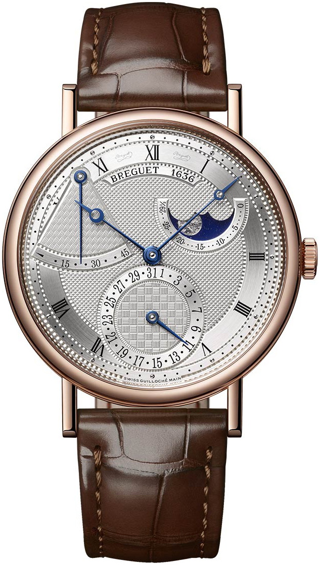 Breguet Miesten kello 7137BR-15-9VU Classique Hopea/Nahka Ø39 mm