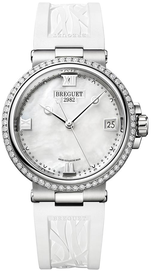 Breguet Naisten kello 9518ST-5W-584-D000 Marine Valkoinen/Kumi Ø33.8