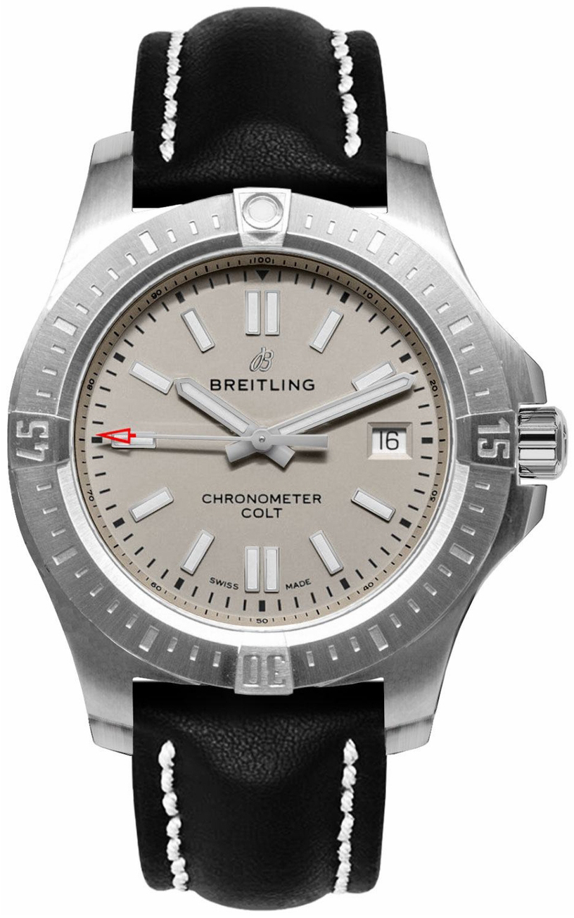 Breitling Miesten kello A17313101G1X1 Colt Automatic Hopea/Nahka