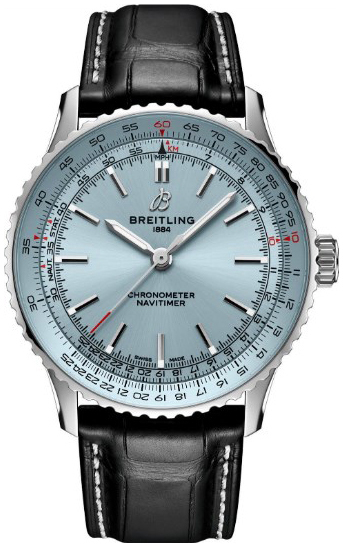 Breitling Miesten kello A17329171C1P1 Navitimer Sininen/Nahka Ø41 mm