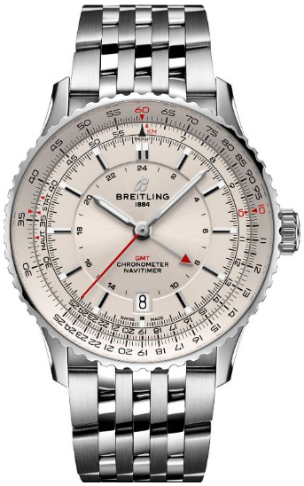 Breitling Miesten kello A32310211G1A1 Navitimer Beige/Teräs Ø41 mm