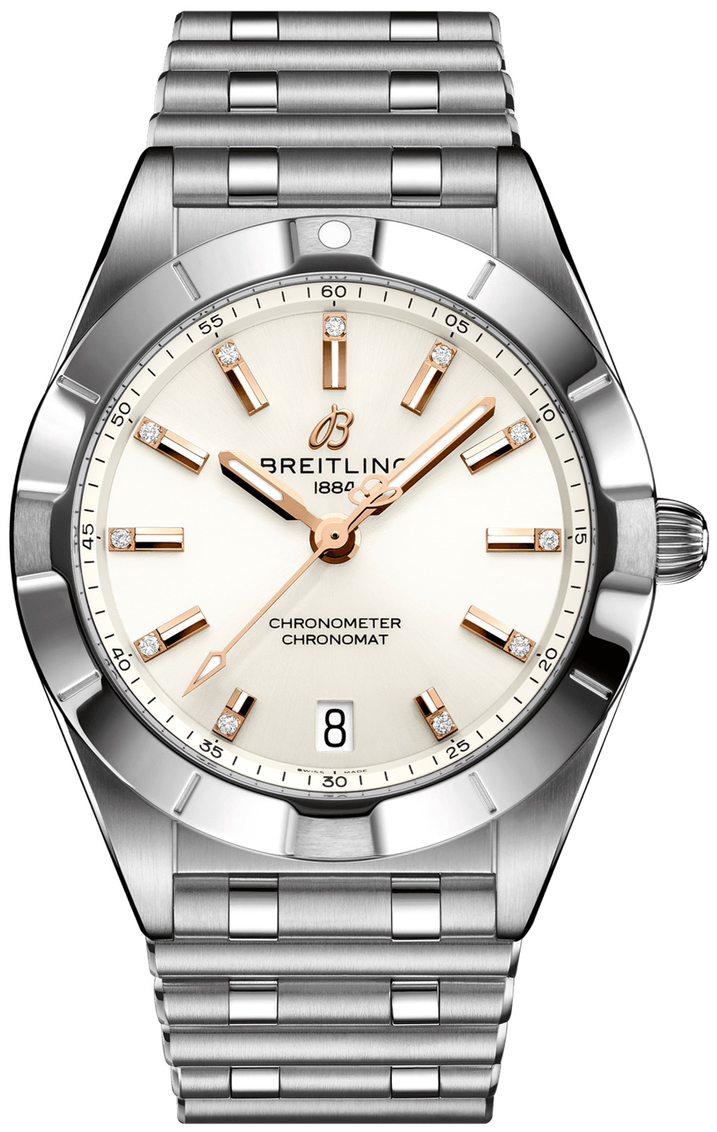 Breitling Naisten kello A77310101A3A1 Chronomat 32 Valkoinen/Teräs