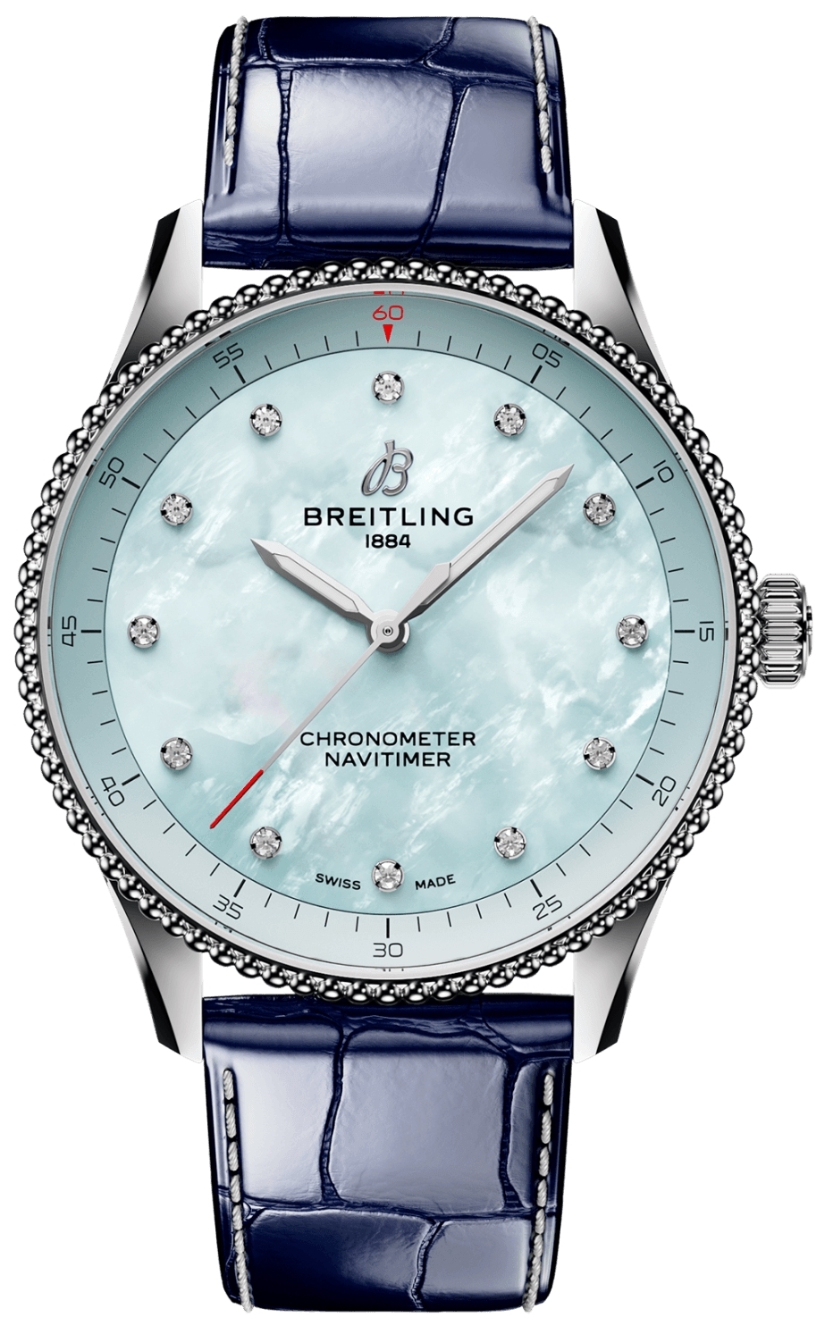 Breitling Naisten kello A77320171C1P1 Navitimer 32 Sininen/Nahka Ø32