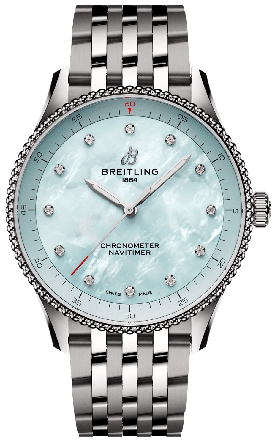 Breitling Naisten kello A77320E61A2A1 Navitimer 32 Valkoinen/Teräs