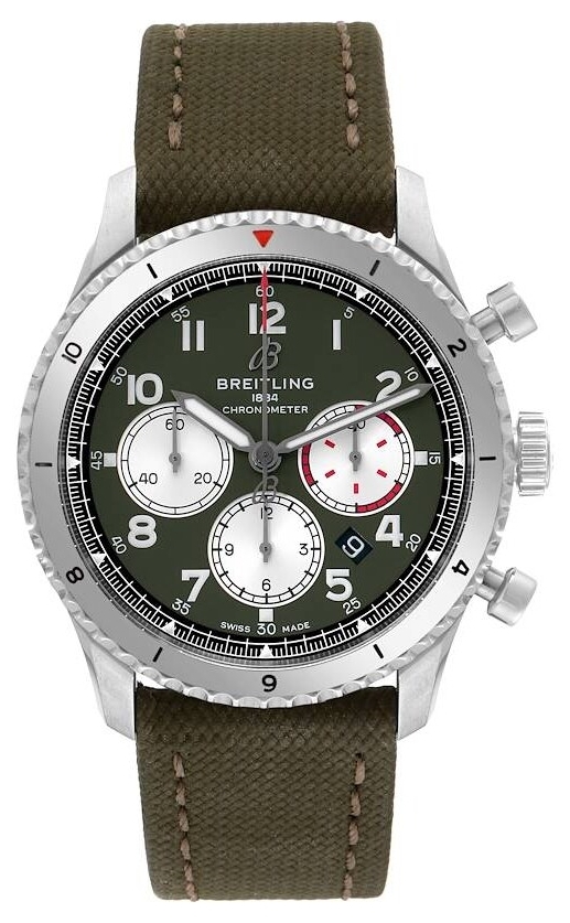 Breitling Miesten kello AB01192A1L1X1 Aviator 8 B01 Chronograph 43