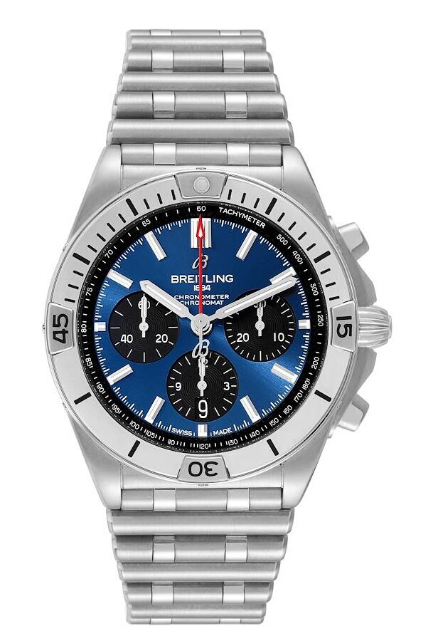 Breitling Miesten kello AB0134101C1A1 Chronomat B01 42 Sininen/Teräs