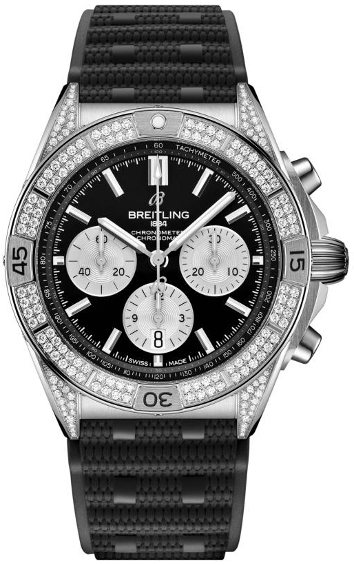 Breitling Miesten kello AB0134721B1S2 Chronomat B01 42 Musta/Kumi