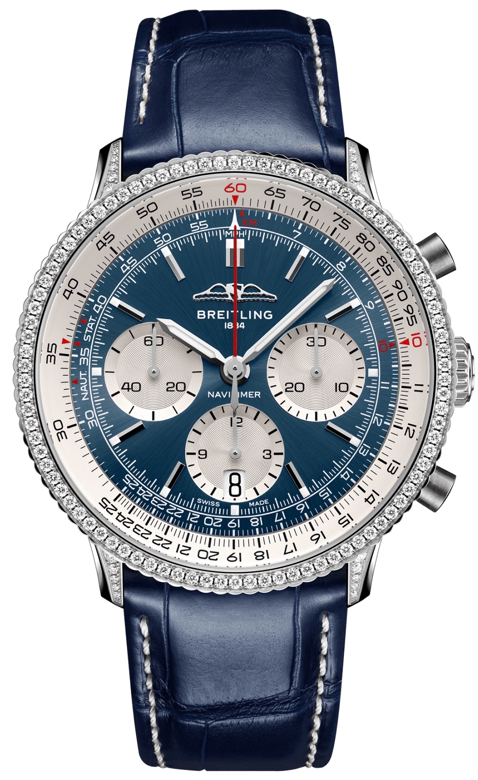 Breitling AB0139631C1P1 Navitimer Sininen/Nahka Ø41 mm