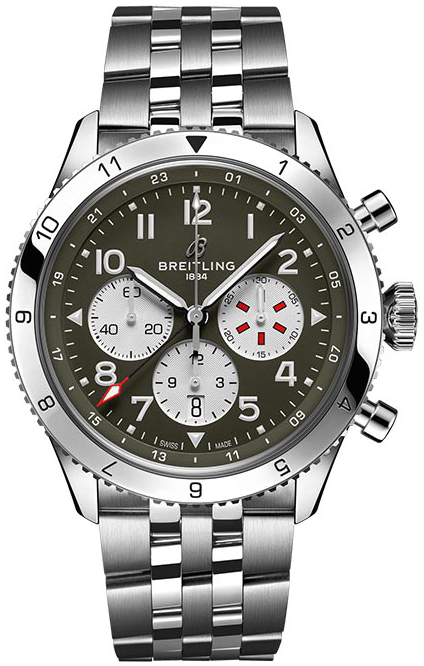 Breitling Miesten kello AB04452A1L1A1 Super Avi B04 Chronograph Gmt