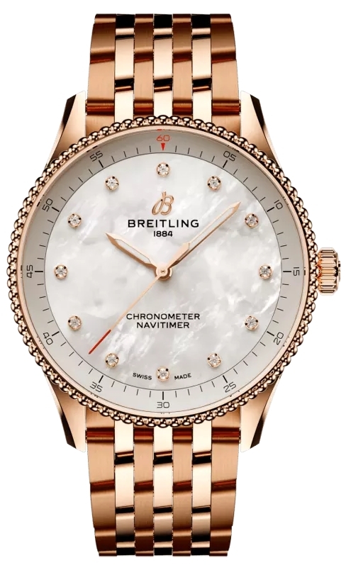 Breitling Naisten kello R77320E61A1R1 Navitimer 32 Valkoinen/18K