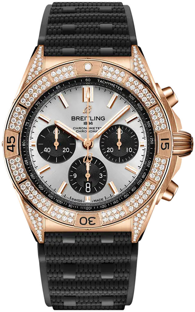Breitling Miesten kello RB0134721G1S2 Chronomat B01 42 Hopea/Kumi