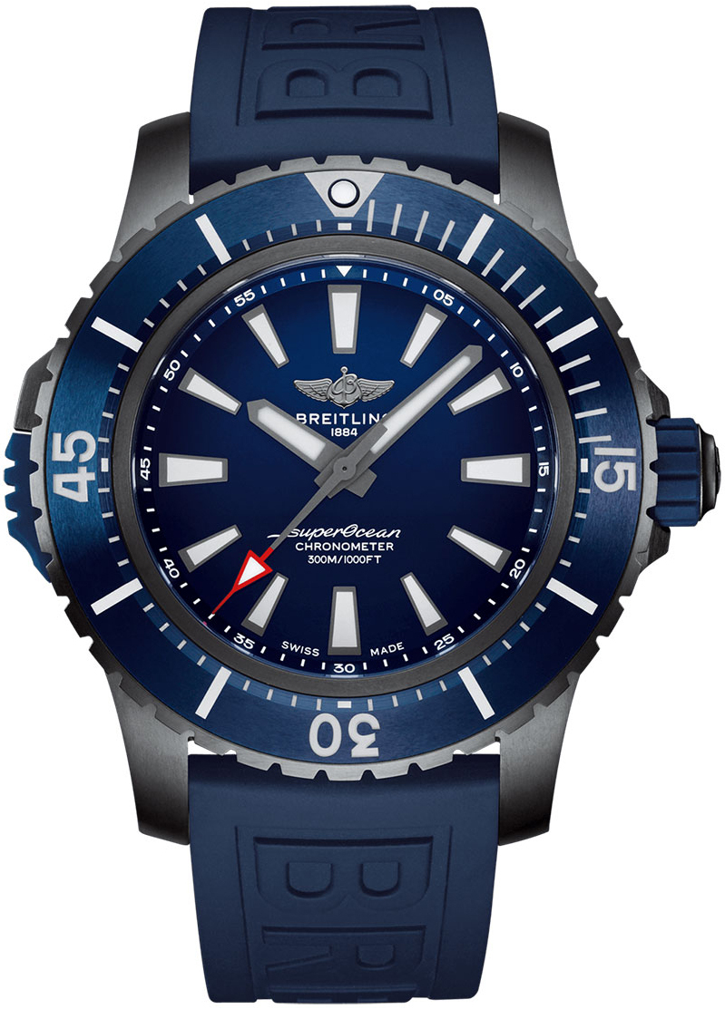 Breitling Miesten kello V17369161C1S1 Superocean Ii 48 Sininen/Kumi