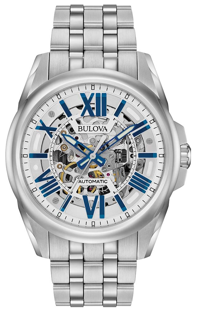 Bulova Miesten kello 96A187 Bracelet Valkoinen/Teräs Ø43 mm