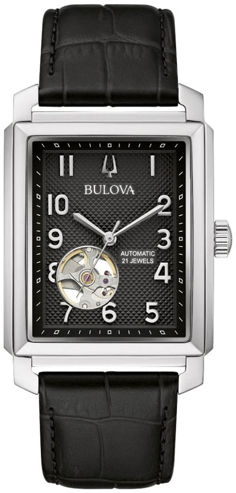 Bulova Miesten kello 96A269 Sutton Musta/Nahka