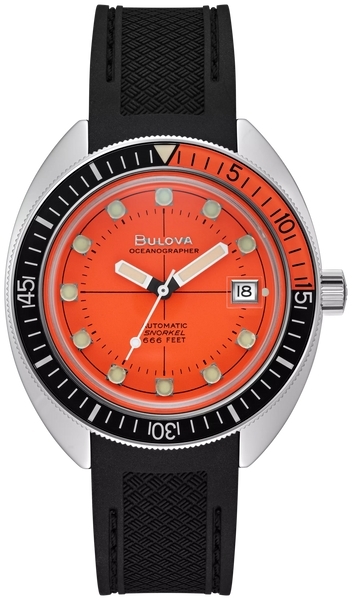 Bulova Miesten kello 96B350 Devil Diver Oranssi/Kumi Ø41 mm