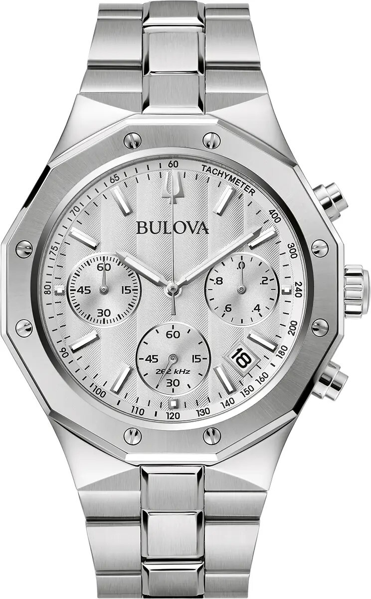 Bulova Miesten kello 96B408 Classic Hopea/Teräs Ø44 mm