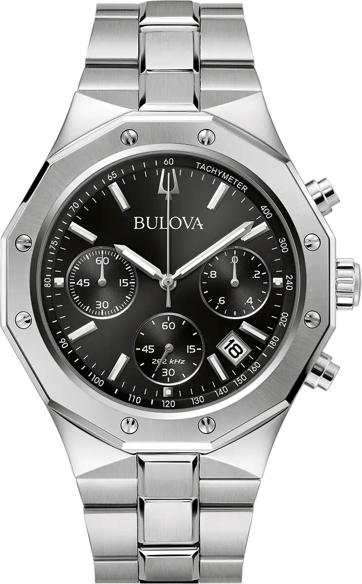 Bulova Miesten kello 96B410 Classic Musta/Teräs Ø44 mm