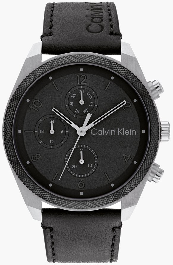 Calvin Klein Miesten kello 25200364 Impact Musta/Nahka Ø44 mm