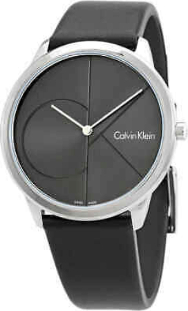 Calvin Klein Minimal Miesten kello K3M211C3 Harmaa/Nahka Ø40 mm