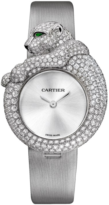 Cartier Miesten kello HPI00341 Feline De Hopea/Tekstiili Ø43 mm