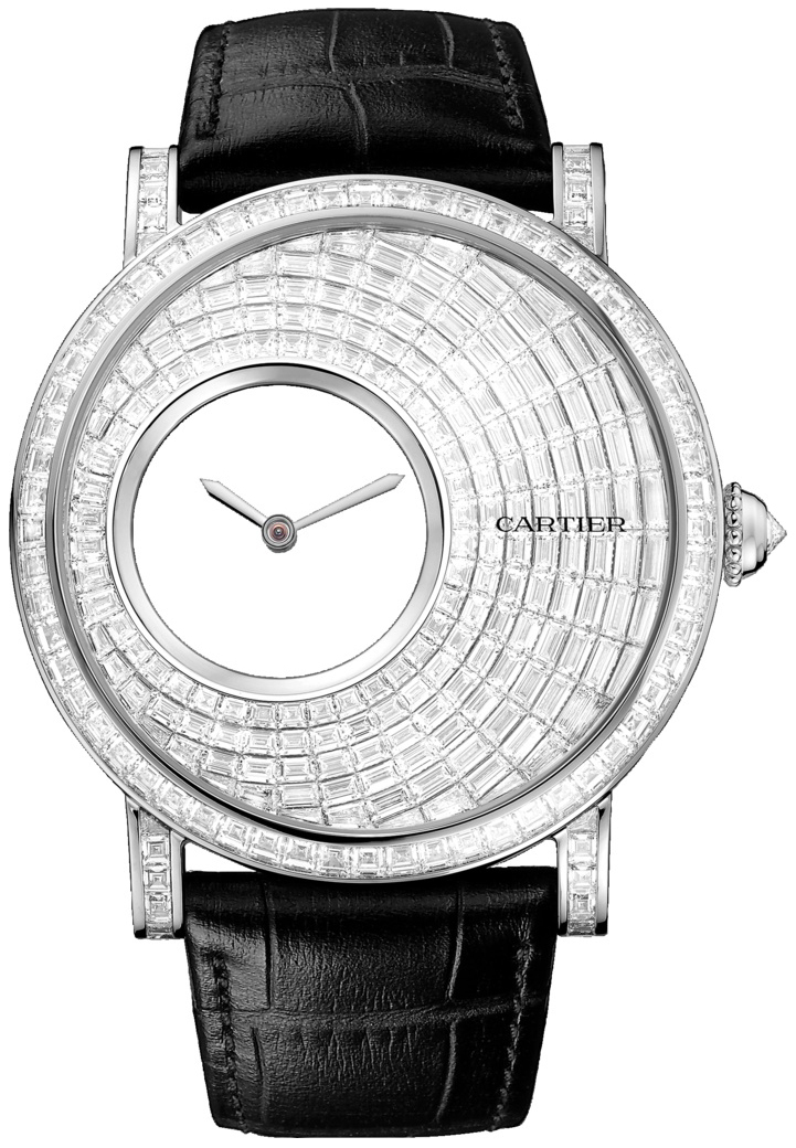 Cartier Miesten kello HPI00889 Rotonde De Timanteilla/Nahka Ø43.5 mm