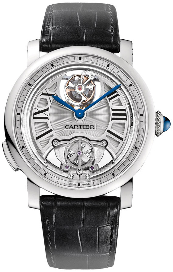 Cartier Rotonde De Cartier Miesten kello W1556209 Hopea/Nahka Ø45 mm