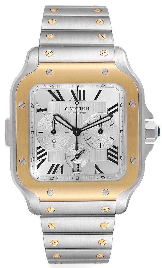 Cartier Miesten kello W2SA0008 Santos De Hopea/Teräs