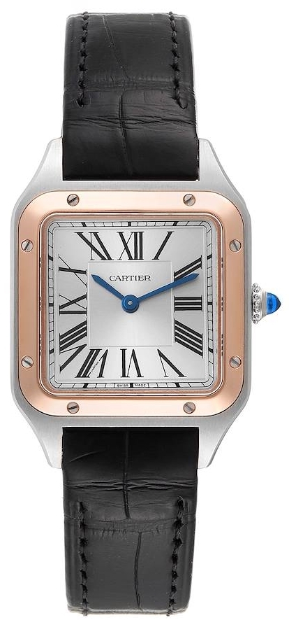 Cartier W2SA0012 Santos Dumont Hopea/Nahka