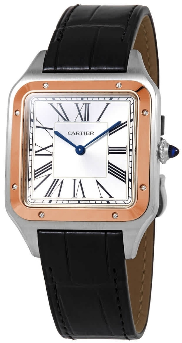 Cartier Miesten kello W2SA0017 Santos Dumont Hopea/Nahka