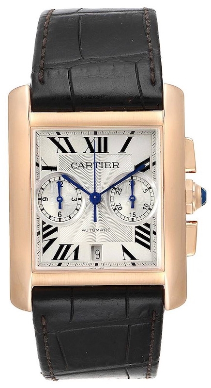 Cartier Tank Mc Miesten kello W5330005 Hopea/Nahka