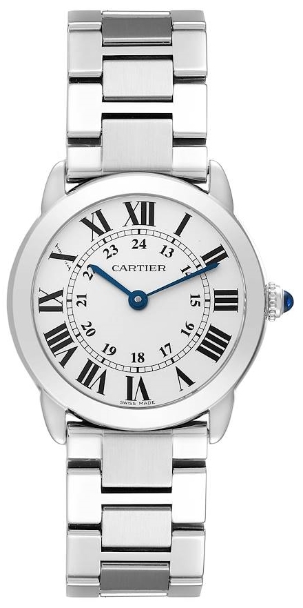 Cartier Naisten kello W6701004 Ronde Solo Hopea/Teräs Ø29.5 mm