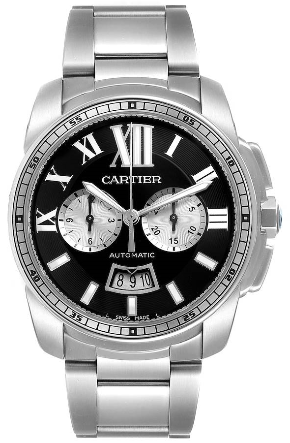 Cartier Calibre de Cartier Miesten kello W7100061 Musta/Teräs Ø42 mm