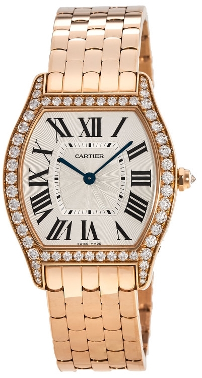 Cartier Tortue Naisten kello WA501012 Hopea/18K punakultaa