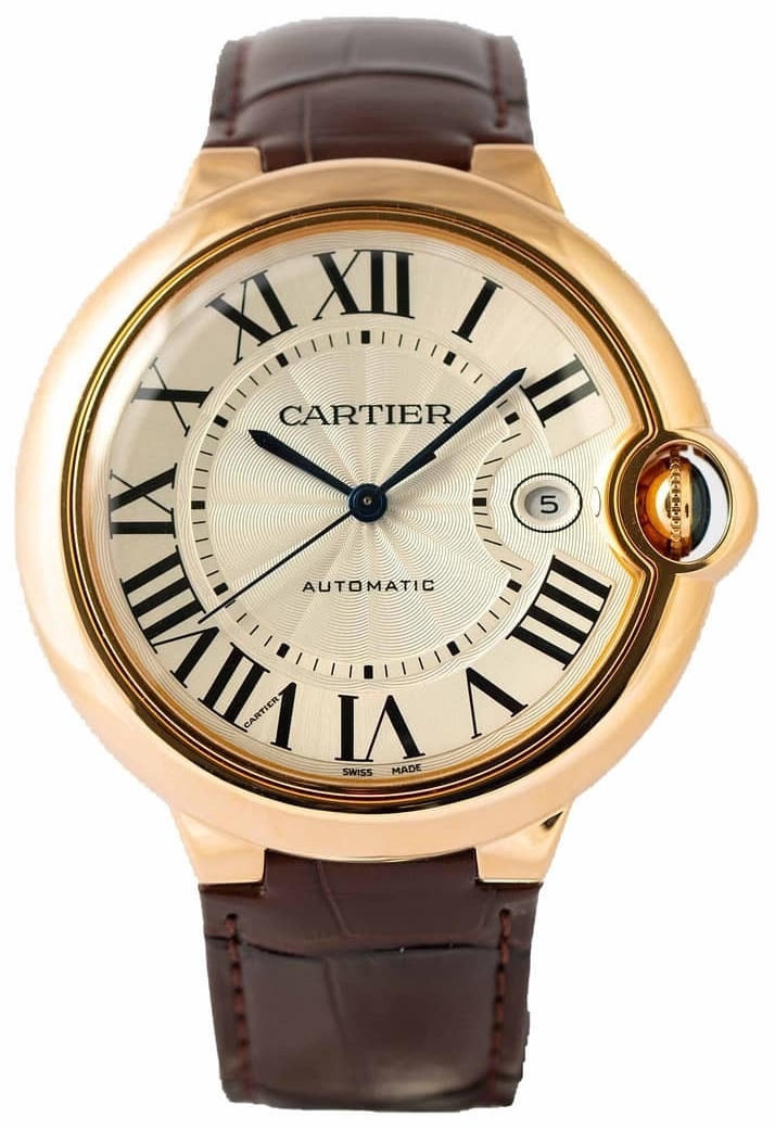 Cartier Miesten kello WGBB0030 Ballon Bleu De Hopea/Nahka Ø42 mm