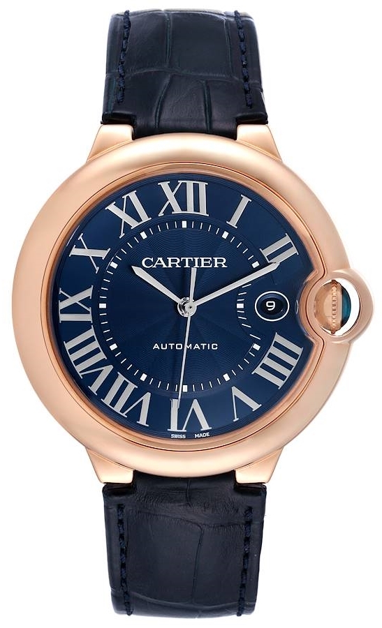 Cartier Miesten kello WGBB0036 Ballon Bleu De Sininen/Nahka Ø42 mm