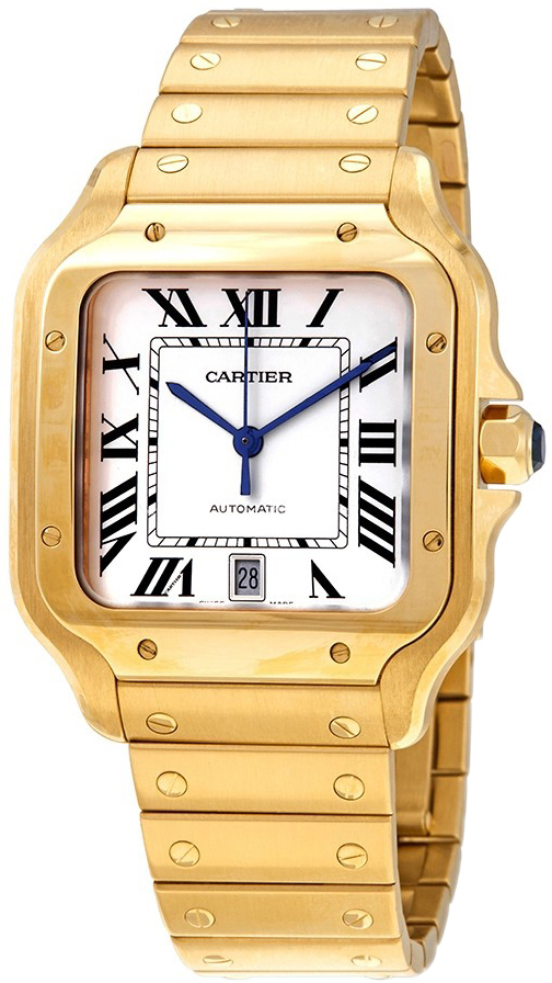 Cartier Santos De Cartier Miesten kello WGSA0009 Valkoinen/18K