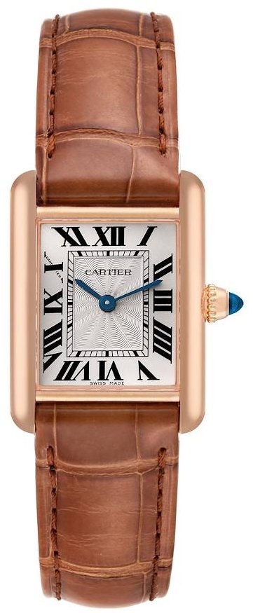 Cartier Naisten kello WGTA0010 Tank Louis Hopea/Nahka