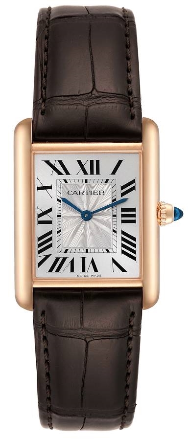 Cartier Naisten kello WGTA0011 Tank Louis Hopea/Nahka