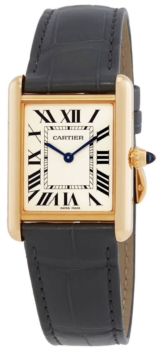 Cartier Naisten kello WGTA0067 Tank Louis Valkoinen/Nahka