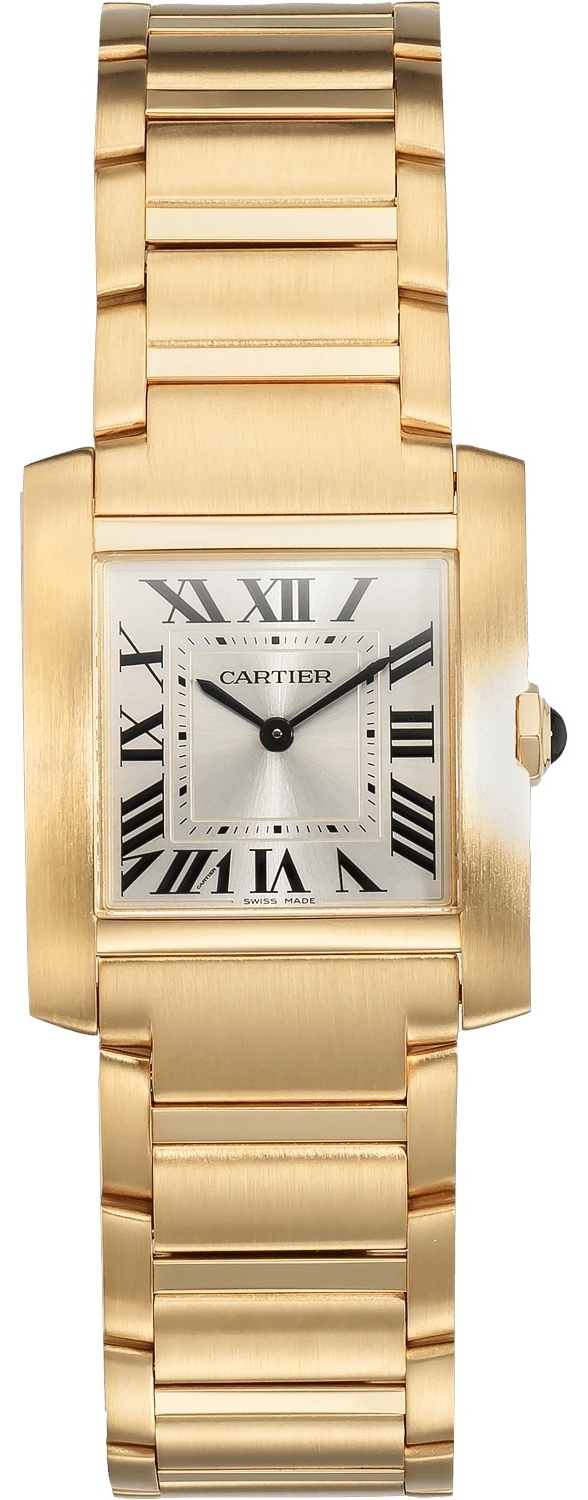 Cartier Naisten kello WGTA0113 Tank Francaise Hopea/18K keltakultaa