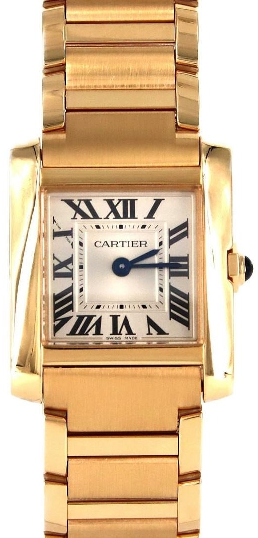 Cartier Naisten kello WGTA0114 Tank Francaise Hopea/18K keltakultaa