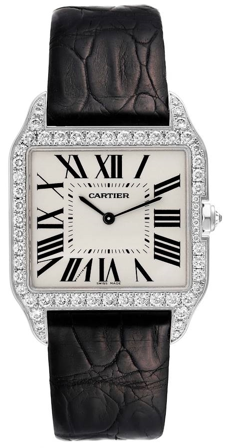 Cartier Santos Dumont Miesten kello WH100651 Hopea/Nahka