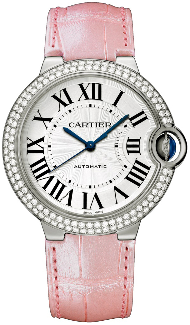 Cartier Ballon Bleu De Cartier Naisten kello WJBB0011 Hopea/Nahka