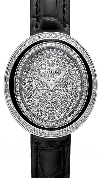 Cartier Hypnose Naisten kello WJHY0009 Timanteilla/Nahka Ø26.2 mm